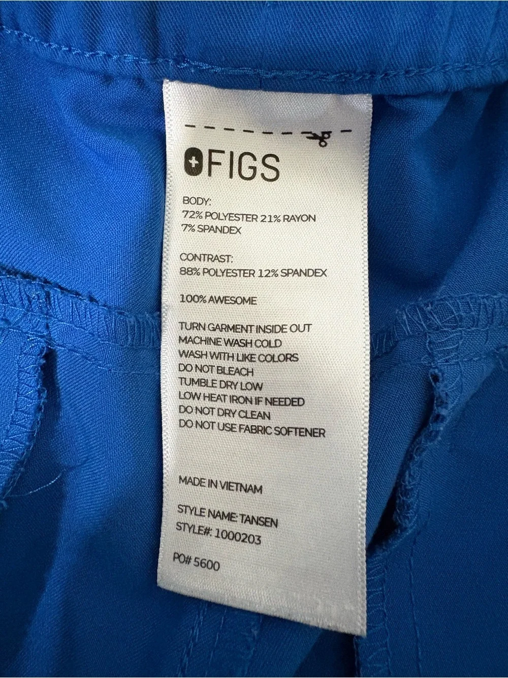 Figs Men's Blue Performance Blue Jogger Pants